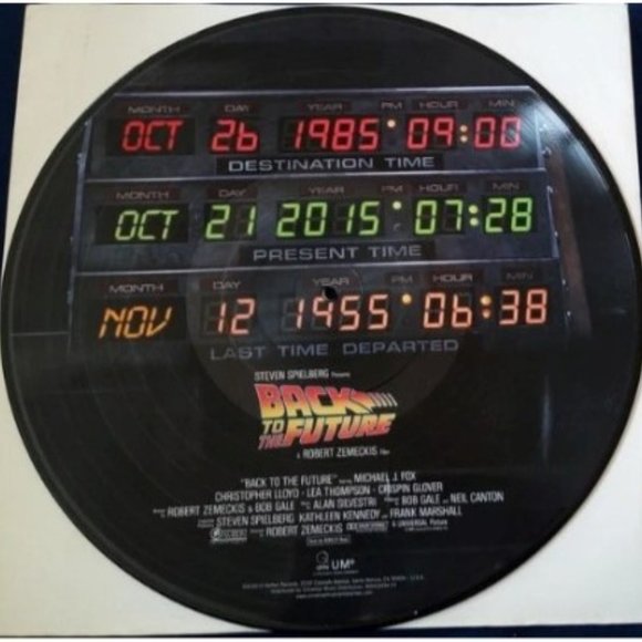 Back To The Future Soundtrack LP ~ Limited Edition Picture Disc ~ Brand New! - Picture 2 of 2